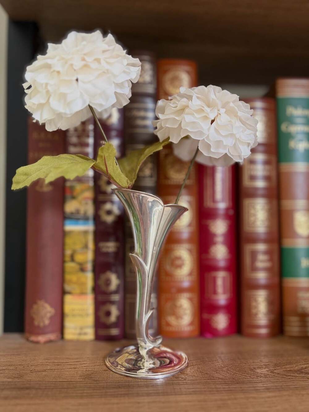 Vintage Calla Lily Silver Plated Bud Vase